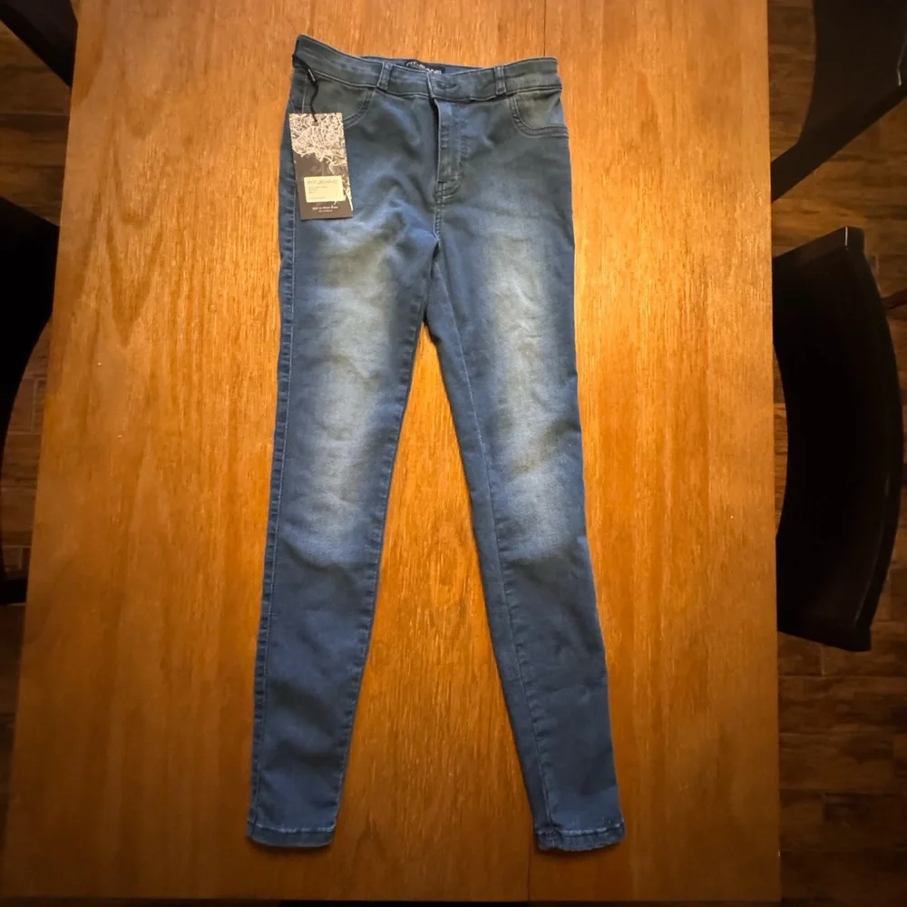 FITJEANS Women's Skinny Jeans in Blue - Picture 1 of 6